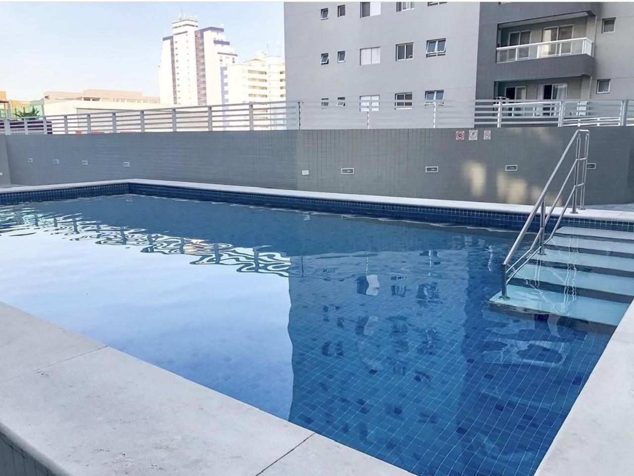 Apto Otima Localizacao A 100M Da Praia, Piscina, Ar Condicionado, Garagem E Portaria 24H Praia Grande (Santos) Exterior foto